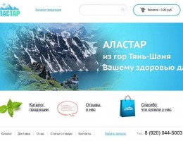 Создание сайта каталога Аластар